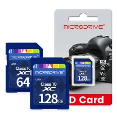 Microdrive Class10 High Speed SD Memory Card 128G/64G SD Card Flash Card Smart Card for Camera Driving Recorder Laptop Computer