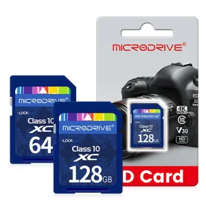 Microdrive Class10 High Speed SD Memory Card 128G/64G SD Card Flash Card Smart Card for Camera Driving Recorder Laptop Computer