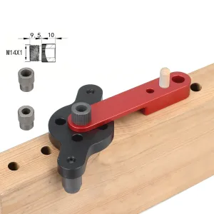 6/8/10mm Vertical Pocket Hole Dowel Jig Kit Carpentry Self Centering Drill Guide Locator Aluminum Woodworking Hole Puncher