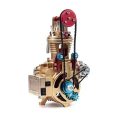 TECHING DM117 Car Engine Model All-metal Craftsmen Mini Single Cylinder High Challenge Assembled Kit DIY Excellent STEM Toys Scientific Exploration Discovery