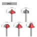 5PCS 6mm Shank Woodworking Router Bits Tungsten Carbide Cutter Rust Resistant Coating High Precision CNC Router Tool