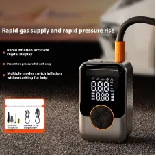 150PSI Portable Car Air Pump Electric Car Tire Car High Pressure Digital Display Inflatable Pump Built-in LED Light