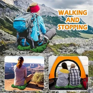 IPRee 48.5x37.5cm Ultralight Air Cushion Outdoor Camping Sleep Cushion Folding Inflatable Pillows Chair Cushion Seat Pads With Storage Bag