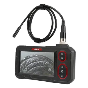 UNI-T UT667 Industrial Endoscope for Car Repair 4.3" LCD HD Display IP67 Waterproof 1m/5m/10m Probe 2000mAh Battery 70 FOV 8 LED Light Inspection Camera for car