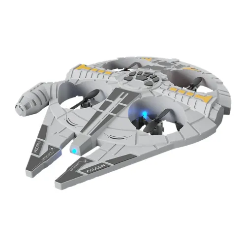 DWI ES101 PRO 2.4G EPP Foam Spaceship Hover Fighter Glider Air Pressure Altitude Hold Mode 360 Roll 4 Turbofans 4CH LED RC Drone Airplane Quadcopter RTF