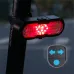 BIKIGH2 in 1 Wireless Remote Warning Turn Bike Taillight 5 Iighting Modes 70dB Loud Bell 1200mAh Battery Type-Rechargeable Safe Smart Rear Light with Horn for Giant Samebike Ibis MTB Bike Night Cycling Riding