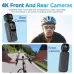 Portable Q5 4K WiFi Action Camera 180 Rrotating High-Resolution 130 Wide-Angle Lens 1.5Inch IPS Screen Display Night Vision Shooting Outdoor Cycling DV Recorder