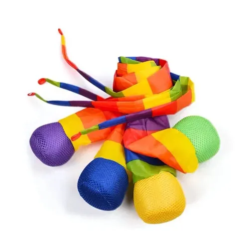 Children's Parent-child Interaction Hand Throwing Ribbon Rainbow Ball Outdoor Toys Sports Meteor Planet Sandbag Sensory Training