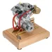 OKMO Shovel Head R31 V2 4.2CC V-Twin 2 Cylinder 4-Stroke Motorcycle Gas Engine Model ICE Ready to Run Science Discovery Toy