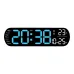 LED Digital Ambient Light Wall Clock Remote Control Electronic Mute Clock with Temperature Humitimy Date Week Display Timing Function Clock