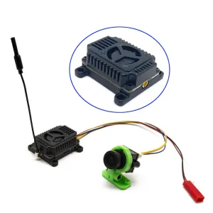5.8G 48CH 4W Adjustable 2-6S FPV Transmitter VTX CMOS 1000TVL FPV Camera Analog Image Transmission Set Support IRC for FPV Drones