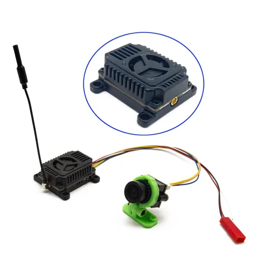 5.8G 48CH 4W Adjustable 2-6S FPV Transmitter VTX CMOS 1000TVL FPV Camera Analog Image Transmission Set Support IRC for FPV Drones