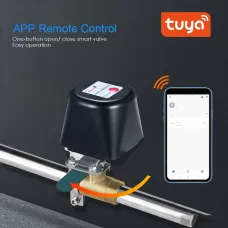 AGSIVO Tuya Wifi Smart Water Gas Valve Shut off App Remote Control Water Timer Sprinkler Controller Compatible With Alexa / Google Assistant Works with Smart Life and Tuya Application