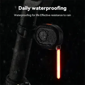 JOHORSBike Warning Taillight LEStreaming Red Light 300mAh Battery USB Rechargeable Waterproof Flashlight for MTB Bicycle Road Bike