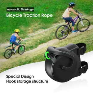 XANEStrong Traction Bicycle Tow Rope Parent-Child Portable Elastic Trailer Pull Rope for MTB Outdoor Cycling