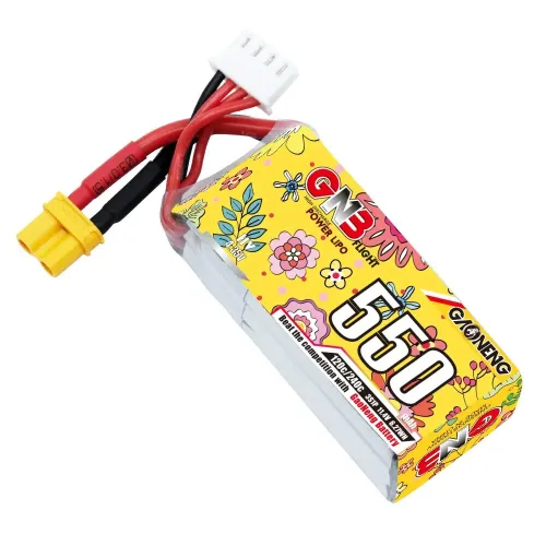 GAONENG GNB HV 11.4V 550mAh 3S 120C LiPo Battery XT30 / XT60 Plug for Beta75X Alphas A75 1.6-2Inch FPV Racing Drone