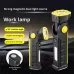 Powerful Dual Light Source Flashlight Handheld Folding Lamp Camping Working Torch USB Charging Digital Display with Magnet Car Inspection Outdoor Red Warning Flash Light