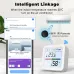 Tuya ZigBee3.0 Smart Home Temperature Humidity Sensor with Backlight LCD Display Voice Control with Alexa Google Home and Tuya Zigbee3.0 Hub Required
