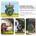 6000mAh Rechargeable Camping Fan with LED Light Portable Outdoor Ceiling Oscillating Fan Type-C Charging Adjustable Angles Brightness Control Sturdy Material Air Cooling Fan