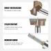 10mm to 50mm Professional Hexagonal Shank Woodworking Hinge Boring Bit Tungsten Carbide Blade Three-Tooth Double Blade Design Multiple Sizes