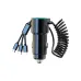 100W Car Charger Dual USB Super Fast Quik Charging Car Lighter One To Three With Wire Metal