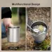 Astrolux Ti-M1 Titanium Mug Titanium Pot Lightweight Camping Pot Titanium Cup Titanium Backpacking Pot with Portable Foldable Handles for Outdoor Camping Hiking Backpacking