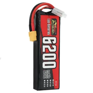 ZOP Power 2S 7.4V 6200mAh 60C 45.88Wh LiPo Battery XT60 Plug for RC Car