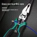 9 Inch 9 in 1 Multifunctional Plier Industrial Grade Wire Stripper Shears Vise Ergonomic Design Labor Saving Electrician Construction Tool