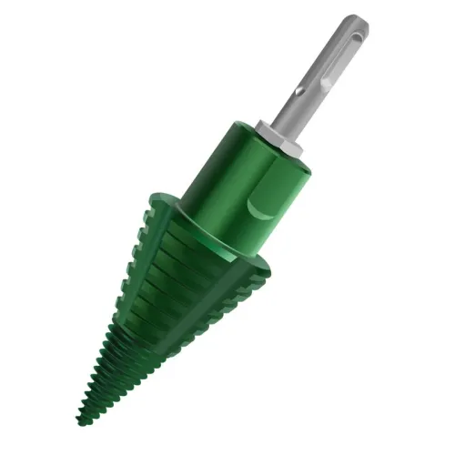 Wood Splitter Drill Bit Carbon Steel High Frequency Cutting Spiral Design Fits Electric Hammer Round Square Handle Tree Stump Removal Firewood Splitting