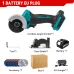 76MM Brushless Cordless Angle Grinder 390W Electric Grinding Cutting Polishing Machine Stepless Speed for Mak 18V Battery with LED Light