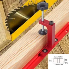 Aluminum Alloy T-Track Hold Down Clamp for 30mm/45mm T-slot Track Woodworking Band Saw Table Saw Fixed F Clamp Aluminum Alloy Desktop Pressure Clip