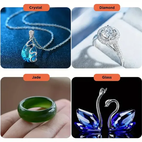 Professional Diamond Tester Pen Portable Electronic Diamond Identifier Fast and Accurate Testing for Jewelry Jade Rub with LCD and LED Indicators