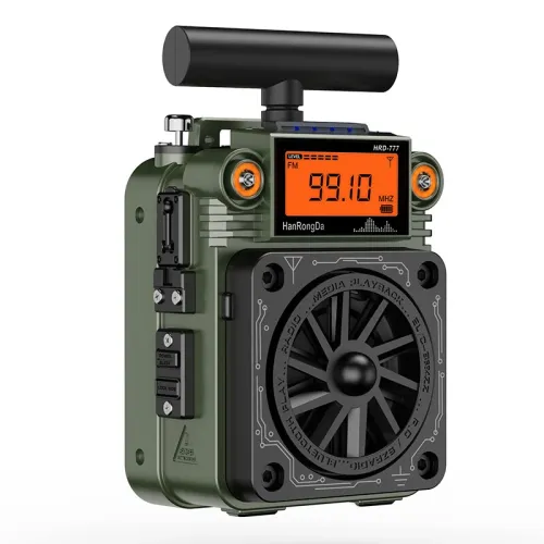 HanRongDa HRD-777 Multiband Radio bluetooth AM FM SW WB 6 EQ Modes TF Card MP3 Player Type-C Charging SOS Alarm Survival Gear Camping Portable Outdoor Radio