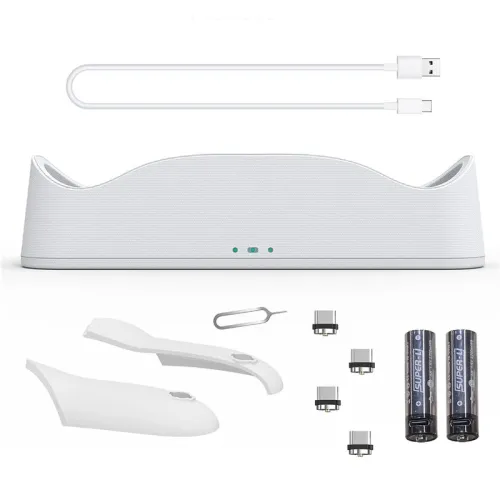 For Oculus Quest 2 VR Headset and Controller Magnetic Dock Charger with Battery Kit VR Dock Charging Accessory JYS JYS-OC003