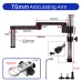 HAYEAR Articulating Arm Clamp Microscope Bracket 76mm 50mm Focusing Holder For Stereo Microscope Monocular lens Camera