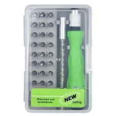 32-in-1 Precision Screwdriver Set Magnetic Bits Chrome Vanadium Steel Ideal for Phones Laptops Cameras Watches Convenient Storage for DIY Repairs