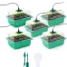 5 Packs Seed Starter Tray Kit with Enhanced Humidity Control System Reusable Silicone Trays 60 Dynamic Growth Cells 4 Spectrum Lights Effective Drainage Holes for Optimal Plant Growth