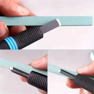 Stone Set 3-piece Professional 3-Piece Silicon Carbide Sharpening Stone Set for Chisels Gouges and Metal Blades