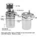 300ML Oil Catch Can Kit Universal Gas Recovery Pot Reservoir Tank Air Filter