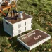 30L Outtdoor Folding Box Storage Box Camping Storage Box Car Trunk Storage Box Wooden Cover Foldable Trunk Storage