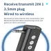 D28 3 in 1 bluetooth Transmitter Receiver 3.5mm Audio AUX Adapter Supports TF Card Hand-Free Call for Car Speaker