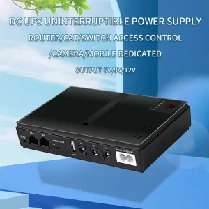DC1018p 5V/9V/12V Large Capacity UPS For Router Mini UPS Uninterrupted Power Supply DC1018p Ion Backup Battery