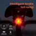 GIYO Smart Brake Sensing RGB Bicycle Taillight Waterproof Warning Flash Lamp USB Charge Bike Rear Light for Outdoor MTB Night Riding Safting