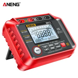 ANENG MH12 Insulation Earth Resistance Tester Digital Meter AC DC Ammeter Transistor Tester LCD Megohmmeter Meter Voltmeter Detect