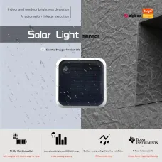 Tuya Zigbe Smart Solar Light Sensor Wireless IP65 Waterproof with Solar Power Support Smart Home Assistant