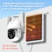 MOES Tuya 3MP 4G Solar Security Camera with Solar Panel 3MP HD Dual Night Vision Human Detection Alarm 7800mAh Battery IP65 Waterproof Smart Life APP Outdoor Wireless Surveillance Monitor Cameras