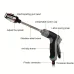 Premium Expandable Magic Car Wash Hose with Long Rod Spray Gun High Pressure Telescopic Design with 3/4 Inch Diameter and US Standard Connector Ideal For Car Cleaning Watering Plants Pet Washing