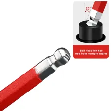 RIDERAC7Pcs S2 Alloy Steel Portable Mini Bicycle Inner Hexagon Wrench Set 1.5/2/2.5/3/4/5/6mm Spanner Flat Ball Opening Colorful MTB Road Bike Repair Tool Kit