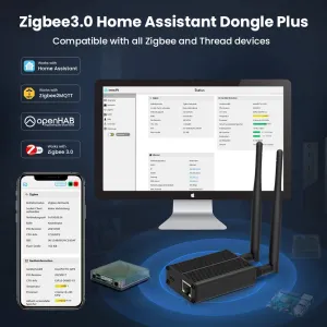 AVATTO ZigBee3.0 Dongle To Ethernet/USB/WiFi Gateway Coordinator Works With Zigbee2MQTT Home Assistant ZHA OpenHAB