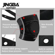 JINGBA SUPPORAdjustable Knee Pads Breathable Outdoor Sports Knee Brace Support Belt Basketball Fitness Knee Protector Kneecap